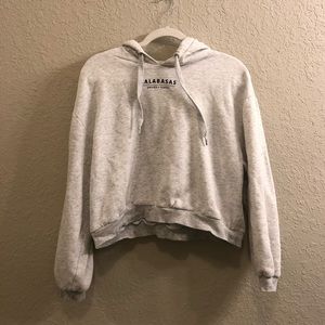 Calabasas Hoodie in Gray/White